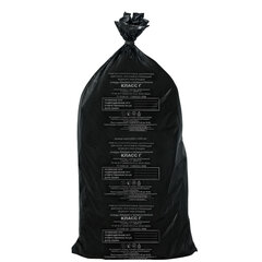 Мешки для мусора медицинские КОМПЛЕКТ 20 шт., класс Г (черные), 100 л, 60&times;100 см, 14 мкм