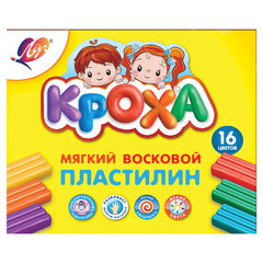 Пластилин мягкий ЛУЧ &laquo;Кроха&raquo;, 16 цветов, 240 г, со стеком, картонная упаковка, 28С 1646-08