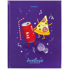 Дневник 1-11 класс 40 л., твердый, BRAUBERG, глянцевая ламинация, &laquo;Funny Food&raquo;, 106620