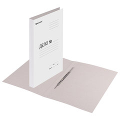 Скоросшиватель картонный мелованный BRAUBERG, 280 г/<wbr/>м<sup>2</sup>, до 200 листов, 110923