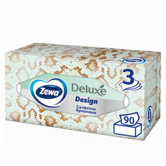 Салфетки косметические 90 штук в картонном боксе, 3-слойные, ZEMMA/<wbr/>ZEWA Deluxe Design, 284201