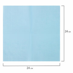 Салфетки бумажные 250 штук, 24&times;24 см, LAIMA, синие (пастельный цвет), 100% целлюлоза, 111951