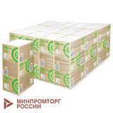 Полотенца бумажные 250 шт. FOCUS (Система H2) Eco, 1-слойные, белые, КОМПЛЕКТ 12 пачек, 24х21,5, Z-сложение, 5083814/5069958