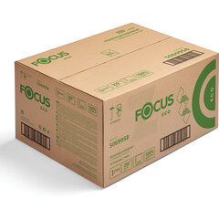 Полотенца бумажные 250 шт. FOCUS (Система H2) Eco, 1-слойные, белые, КОМПЛЕКТ 12 пачек, 24&times;21,5, Z-сложение, 5083814/<wbr/>5069958