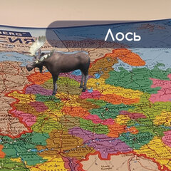 Карта России политико-административная 101&times;70 см, 1:8,5М, интерактивная, европодвес, BRAUBERG, 112395