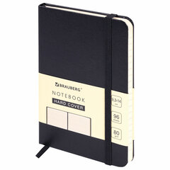 Блокнот МАЛЫЙ ФОРМАТ (93&times;140 мм) А6, BRAUBERG ULTRA, балакрон, 80 г/<wbr/>м<sup>2</sup>, 96 л., линия, черный, 113056