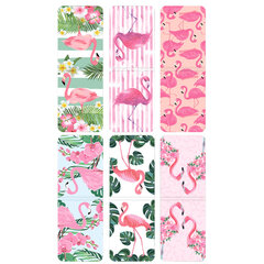 Закладки для книг МАГНИТНЫЕ, &laquo;FLAMINGO&raquo;, набор 6 шт., 35&times;25 мм, BRAUBERG, 113165
