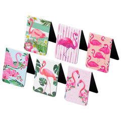 Закладки для книг МАГНИТНЫЕ, &laquo;FLAMINGO&raquo;, набор 6 шт., 35&times;25 мм, BRAUBERG, 113165
