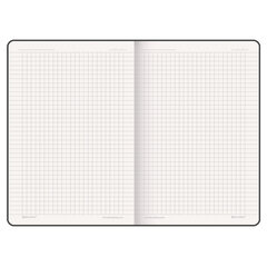Блокнот А5 (162&times;218 мм), BRAUBERG &laquo;NOTE&raquo;, под кожу софт-тач, с резинкой, 80 л., клетка, красный, 113439