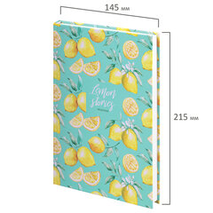 Ежедневник недатированный А5 (145&times;215 мм), ламинированная обложка, 128 л., STAFF, &laquo;Lemon Stories&raquo;, 113529