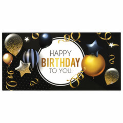 Конверт для денег &laquo;HAPPY BIRTHDAY TO YOU!&raquo;, Шары, 166&times;82 мм, выборочный лак, ЗОЛОТАЯ СКАЗКА, 113751