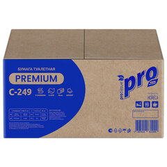 Бумага туалетная листовая 250 шт., PROtissue (T3) PREMIUM, 2-слойная, белая, 22,5&times;11 см, КОМПЛЕКТ 40 пачек, C249