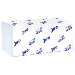 Полотенца бумажные 250 шт., PROtissue (H3) COMFORT, 1-слойные, белые, КОМПЛЕКТ 20 пачек, 22&times;21 см, V-сложение, С192