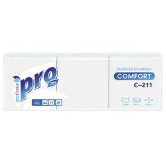 Салфетки бумажные 500 шт., 23&times;23 см, PROtissue COMFORT, &laquo;Big Pack&raquo;, белые, КОМПЛЕКТ 10 пачек, С211