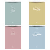 Блокнот А5 (146х206 мм), 60 л., гребень, картон, клетка, BRAUBERG, "Pastel", 114362