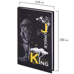 Блокнот А5 (134&times;206 мм), 80 л., твёрдый, клетка, STAFF, &laquo;Lion&raquo;, 114412