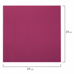 Салфетки бумажные 400 шт., 24&times;24 см, &laquo;Big Pack&raquo;, бордовые, 100% целлюлоза, LAIMA, 114725