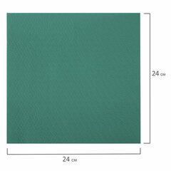 Салфетки бумажные 400 шт., 24&times;24 см, &laquo;Big Pack&raquo;, зелёные, 100% целлюлоза, LAIMA, 114728