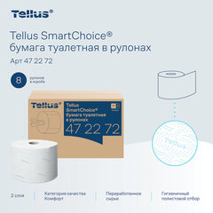 Бумага туалетная 207 м, Tellus/<wbr/>TORK (Система T8) SmartOne, ADVANCED, КОМПЛЕКТ 8 рулонов, 2-слойная, 472272