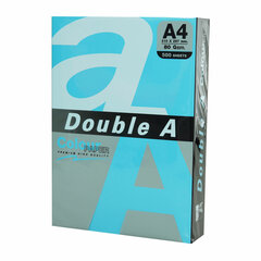 Бумага цветная DOUBLE A, А4, 80 г/<wbr/>м<sup>2</sup>, 500 л., интенсив, синяя