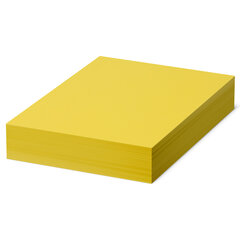 Бумага цветная BRAUBERG, А4, 80 г/<wbr/>м<sup>2</sup>, 500 л., интенсив, желтая, для офисной техники, 115216