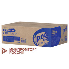 Салфетки 200 шт. PROtissue (Система N4) PREMIUM, 2-слойные, КОМПЛЕКТ 20 шт., 21&times;16 см, V-сложение, белые, C251