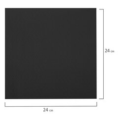 Салфетки бумажные 400 шт., 24&times;24 см, &laquo;Big Pack&raquo;, черные, 100% целлюлоза, LAIMA, 115401