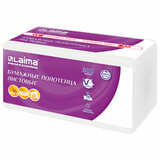 Полотенца бумажные (1 пачка 200 листов) LAIMA (H3) PREMIUM UNIT PACK, 2-слойные, 22х22 см, V-сложение, 115499