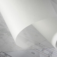 Калька под карандаш, рулон 878 мм х 20 м, плотность 40 г/<wbr/>м<sup>2</sup>, STAFF, 115507