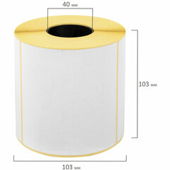 Термоэтикетки ЭКО, 100&times;100 мм, 500 этикеток в ролике