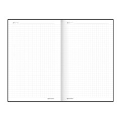 Блокнот А5 138&times;213 мм, BRAUBERG &laquo;Personal&raquo;, под кожу, 80 листов, клетка, серый, 116612