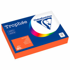Бумага цветная CLAIREFONTAINE, А4, 80 г/<wbr/>м<sup>2</sup>, 500 л., интенсив, ярко-оранжевый, Франция, 1761C