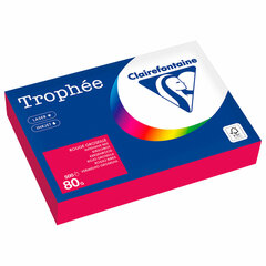 Бумага цветная CLAIREFONTAINE, А4, 80 г/<wbr/>м<sup>2</sup>, 500 л., интенсив, красный, Франция, 1782C