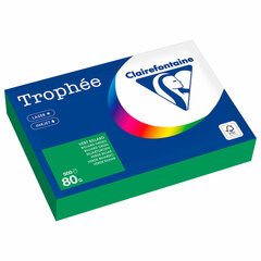 Бумага цветная CLAIREFONTAINE, А4, 80 г/<wbr/>м<sup>2</sup>, 500 л., интенсив, травяной, Франция, 1991C