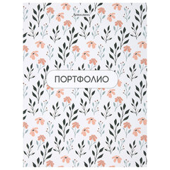 Папка-портфолио универсальная, 4 кольца, 20 файлов, 7БЦ матовая, BRAUBERG &laquo;Flowers&raquo;, 117556