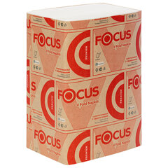 Салфетки 200 шт., FOCUS (Система N4) Premium, 2-слойные, КОМПЛЕКТ 15 шт., 23&times;16,8 см, V-сложение, белые, 5083738