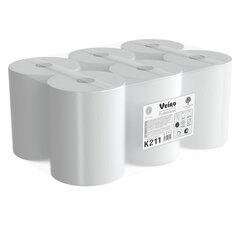Полотенца бумажные рулонные 150 м, VEIRO Professional (H1) COMFORT, 1-слойные, КОМПЛЕКТ 6 рулонов, K211