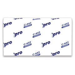 Полотенца бумажные 190 шт., PROtissue (H2) PREMIUM, 2-слойные, белые, КОМПЛЕКТ 21 пачка, 24&times;21,5 см, Z-сложение, С443