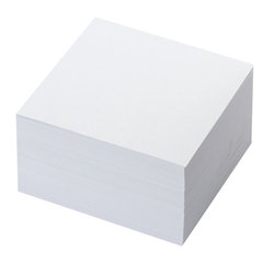 Блок для записей проклеенный, 8&times;8&times;4 см, плотность 65 г/<wbr/>м<sup>2</sup>, белизна 90-92%, BRAUBERG, 121543