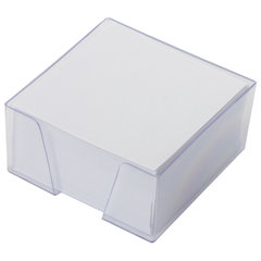 Блок для записей в боксе, 9&times;9&times;5 см, плотность 80 г/<wbr/>м<sup>2</sup>, белизна 95-98%, BRAUBERG, 122224