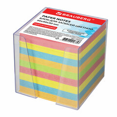 Блок для записей в боксе, 9&times;9&times;9 см, плотность 80 г/<wbr/>м<sup>2</sup>, цветной, BRAUBERG, 122225