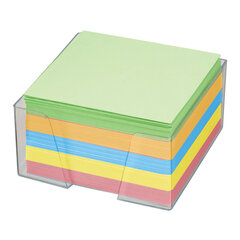 Блок для записей в боксе, 9&times;9&times;5 см, плотность 80 г/<wbr/>м<sup>2</sup>, цветной, BRAUBERG, 122226
