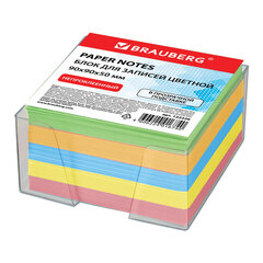 Блок для записей в боксе, 9&times;9&times;5 см, плотность 80 г/<wbr/>м<sup>2</sup>, цветной, BRAUBERG, 122226