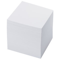 Блок для записей непроклеенный, 9&times;9&times;9 см, плотность 80 г/<wbr/>м<sup>2</sup>, белизна 95-98%, BRAUBERG, 122340