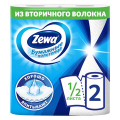 Полотенце бумажное ZEMMA/<wbr/>ZEWA 2-слойное, спайка 2 шт. х 15 м, белое, 1440011