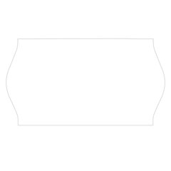 Этикет-лента 22&times;12 мм, волна, белая, комплект 5 рулонов по 800 шт., BRAUBERG, 123572