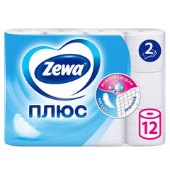 Бумага туалетная ZEMMA/<wbr/>ZEWA Plus, 2-слойная, спайка 12 шт. х 23 м, белая, 1440901
