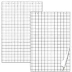 Блокноты для флипчарта ПЛОТНЫЕ 80 г/<wbr/>м<sup>2</sup>, BRAUBERG, 67,5&times;98 см, КОМПЛЕКТ 5 шт., 20 л., клетка, 124097
