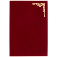 Папка адресная бархат бордовый, &laquo;Виньетка&raquo;, формат А4, STAFF, 124294