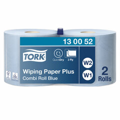 Бумага протирочная TORK (Система W1, W2), КОМПЛЕКТ 2 штуки, Advanced, 750 листов в рулоне, 34&times;23,5 см, 2-слойная, 130052